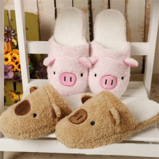 New Winter Lover Cartoon Pig Keep Warm Plush Cotton Home Indoor Lovely Slipper